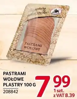 Selgros Pastrami wołowe plastry ZMB Białystok oferta