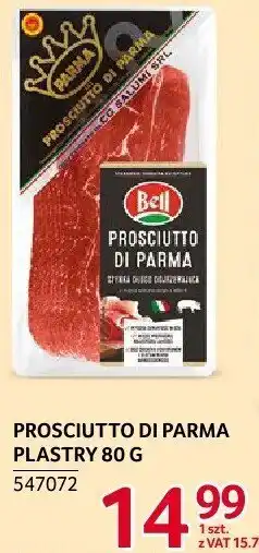Selgros Prosciutto di parma Bell plastry oferta