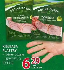 Selgros Kiełbasa plastry różne rodzaje Dolina Dobra oferta