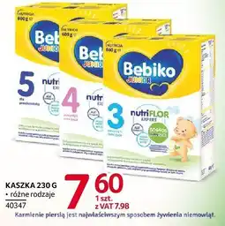 Selgros Mleko Bebiko wybrane rodzaje oferta