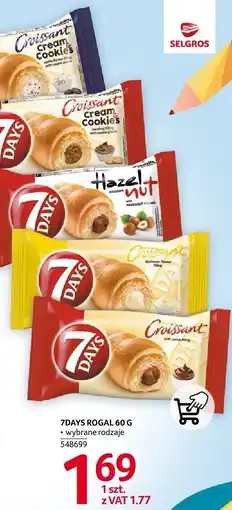 Selgros Ciastka 7Days Rogal 60g oferta