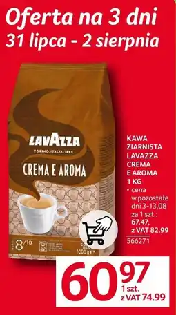 Selgros Kawa ziarnista Lavazza Crema E Aroma oferta