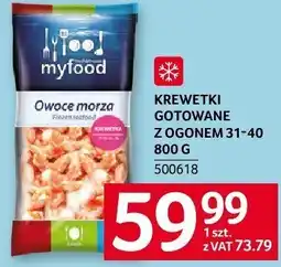 Selgros Krewetki gotowane z ogonem 31-40 MyFood oferta