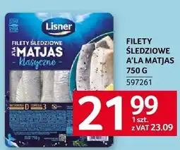 Selgros Filety śledziowe a'la Matjas Lisner oferta