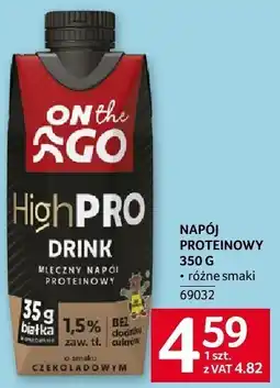Selgros Napój proteinowy ON the GO High PRO oferta