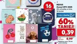 Kaufland Zeszyt bts 2025 a5/16k. linia Rexus oferta