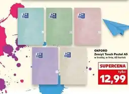 Kaufland Zeszyt a5 60 kartek linia pastel Oxford oferta