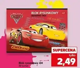 Kaufland Blok rysunkowy a4 20 kartek cars Unipap oferta