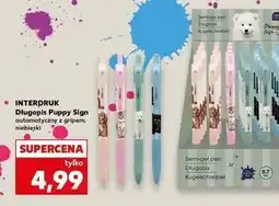 Kaufland Długopis puppy sign Interdruk oferta