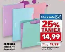 Kaufland Teczka z gumką a4 Berlingo oferta