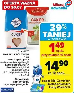 Carrefour Cukier 1kg oferta