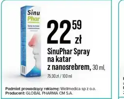 Apteka Cosmedica SinuPhar Spray na katar z nanosrebrem oferta