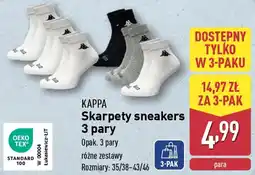 ALDI Skarpety sneakers 3 pary oferta