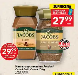 Lewiatan Kawa rozpuszczalna Jacobs Crema oferta