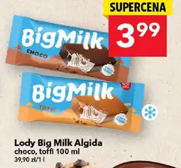 Lewiatan Lody Big Milk Algida toffi oferta