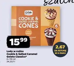Netto Lody w rożku Cookie & Salted Caramel Gelato Classico oferta