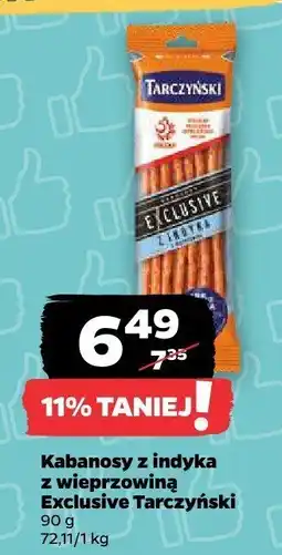 Netto Kabanosy z indyka z wieprzowiną Exclusive Tarczyński oferta