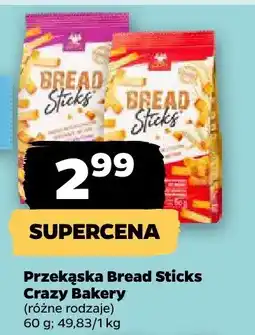 Netto Przekąska Bread Sticks Crazy Bakery oferta