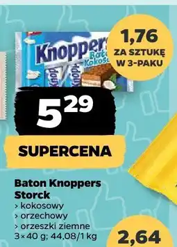 Netto Baton Knoppers Storck kokosowy/orzechowy/orzeszki ziemne oferta