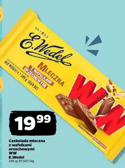 Netto Czekolada mleczna z wafelkami WW E.Wedel oferta