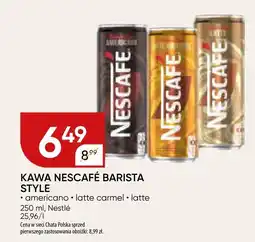 Chata Polska Kawa Nescafe Barista Style americano latte carmel latte Nestle oferta
