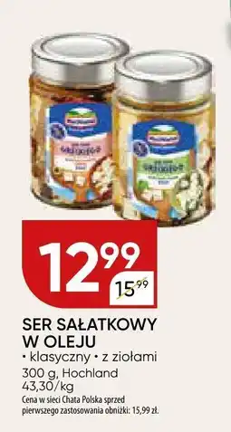Chata Polska Ser sałatkowy w oleju Hochland oferta