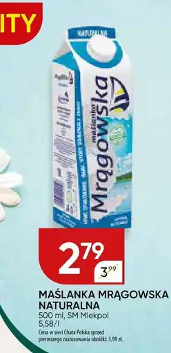Chata Polska Maślanka Mrągowska naturalna SM Mlekpol oferta