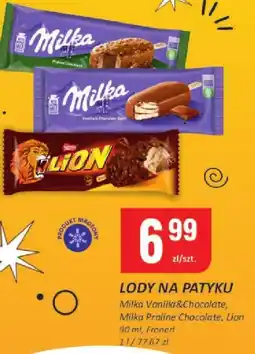 Chorten Lody na patyku Milka/Lion różne smaki oferta
