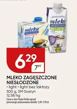 Chata Polska Mleko zagęszczone niesłodzone SM Gostyń oferta