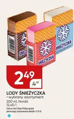 Chata Polska Lody Śnieżyczka Nordis oferta