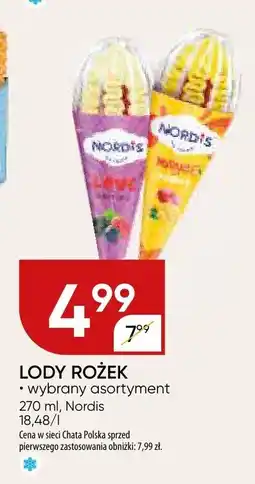 Chata Polska Lody Rożek Nordis oferta