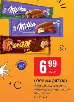 Chorten Lody na patyku Milka Vanilla&Chocolate/Praline Chocolate/Lion oferta