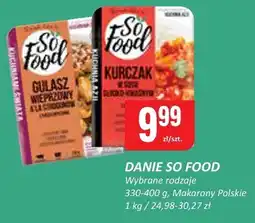 Chorten Danie gotowe So Food Makarony Polskie oferta