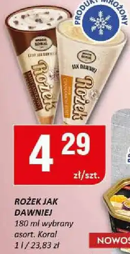 Chorten Lody Rożek jak dawniej różne smaki Koral oferta