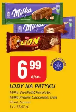Chorten Lody na patyku Milka różne rodzaje oferta