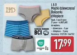 ALDI Bokserki chłopięce 122/128-146-152 L&D oferta