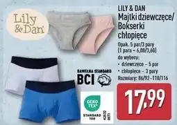 ALDI Majtki dziecięce Lily & Dan oferta
