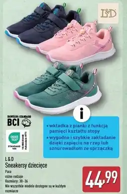 ALDI Sneakersy dziecięce 30-36 L&D oferta