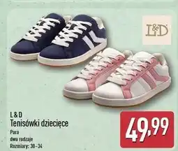 ALDI Tenisówke dziecięce 30-34 L&D oferta