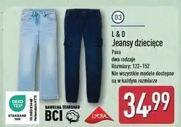 ALDI Jeansy dziecięce 122-152 L&D oferta