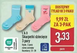 ALDI Skarpetki dziecięce L&D oferta