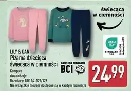 ALDI Piżama świecąca w ciemności 98/104-122/128 Lily & Dan oferta