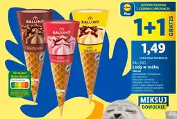 Lidl Ballino Lody w rożku oferta