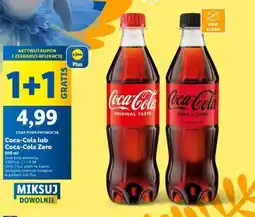 Lidl Coca-Cola lub Coca-Cola Zero oferta