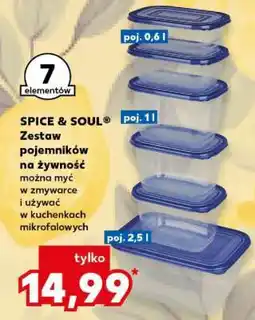 Kaufland SPICE & SOUL Zestaw pojemników na żywność oferta