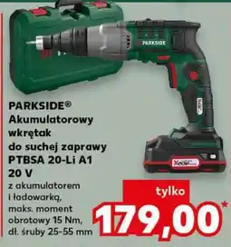 Kaufland PARKSIDE Akumulatorowy wkrętak do suchej zaprawy PTBSA 20-Li A1 20 V oferta