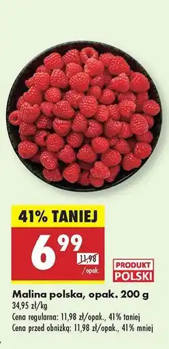 Biedronka Malina polska, opak. 200 g oferta