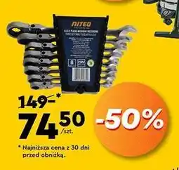 Biedronka Klucze płasko-oczkowe NITEO oferta