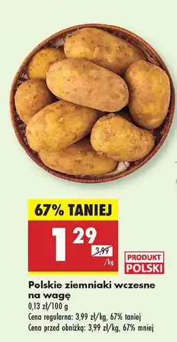 Biedronka Polskie ziemniaki wczesne na wagę oferta