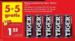 Biedronka Napój energetyczny Tiger 250 ml oferta